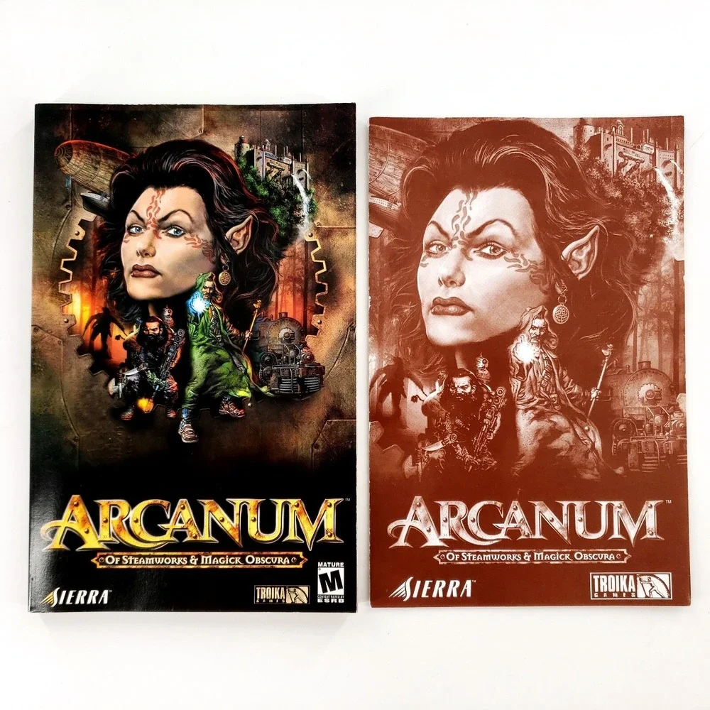 Arcanum: Of Steamworks & Magick Obscura (PC, 2001) w/ Manual Mint Discs